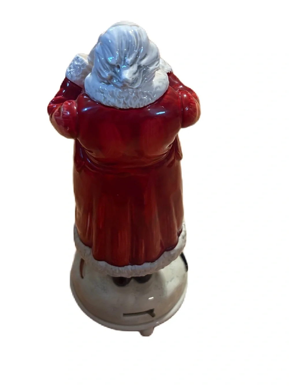 VINTAGE OTAGIRI REVOLVING CHRISTMAS MUSIC BOX HARK! THE HERALD ANGELES SING Dog
